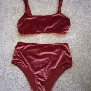 “harvest” velvet swimsuit from aerie!!
